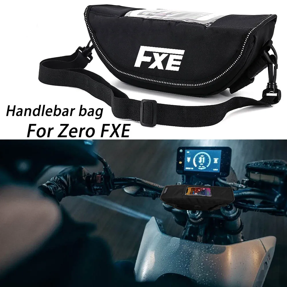 For Zero FXE  fxe Motorcycle accessory  Waterproof And Dustproof Handlebar Storage Bag  navigation bag for kawasaki j300 motorcycle handlebar gps navigation bag waterproof mobile phone bag