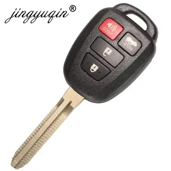 Keyforkess 314.4Mhz /315MHz G / H Chip FCC ID B51TE / B71TH 89070-52D70 2/3/4BTN telecomando per auto per Toyota Yaris 2012-2017 - Jingyuqin 314 4Mhz 315MHz G H Chip FCC ID B51TE B71TH 89070 52D70 2 3