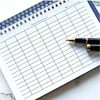 Grid Paper Notebook Notepad Suitable for Time Tracking Accounting Office 100 Pages Inventory Management Ranking A5 Spiral Pads 2