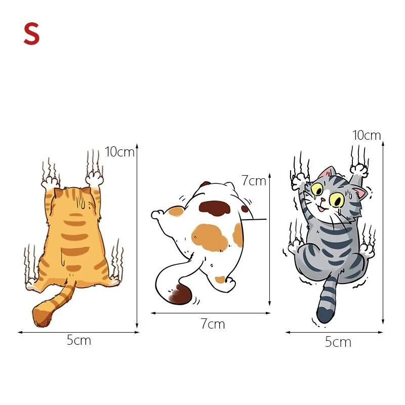 Car Sticker Funny Pet Cat Climbing Cats Animal Styling Stickers Car Body Decoration Creative Decals Car Auto Decor Accessories