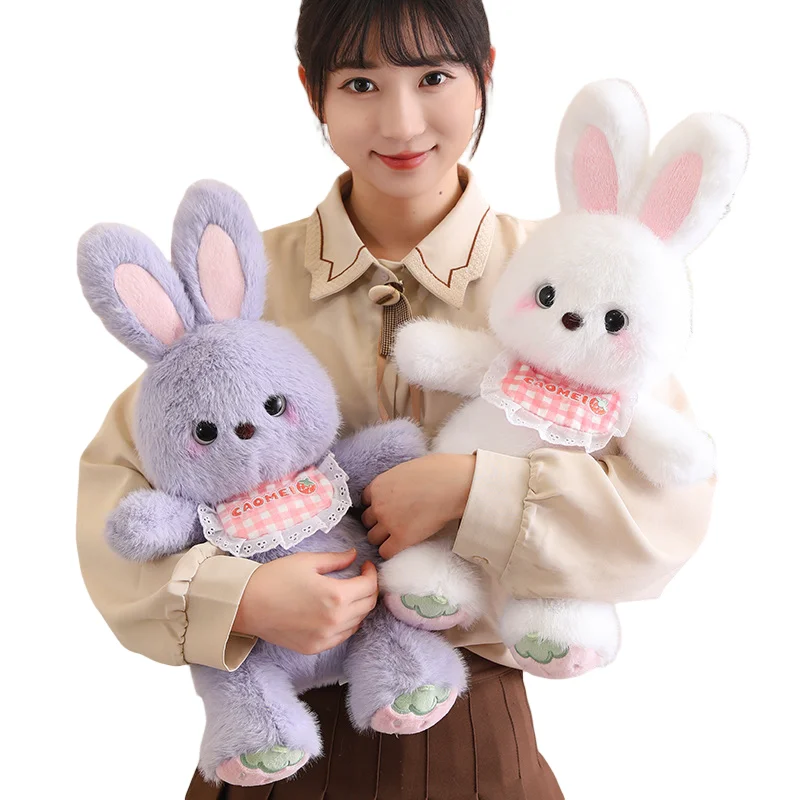 50CM Lovely Creative Colorful Rabbit Strawberry Soft Plush Toys Smoothing Dolls Sofa Pillow Decoration Girls Kids Birthday Gifts new lovely creative yellow gray standing sea order soft plush toys accompany dolls sofa decoration girls kids birthday presents