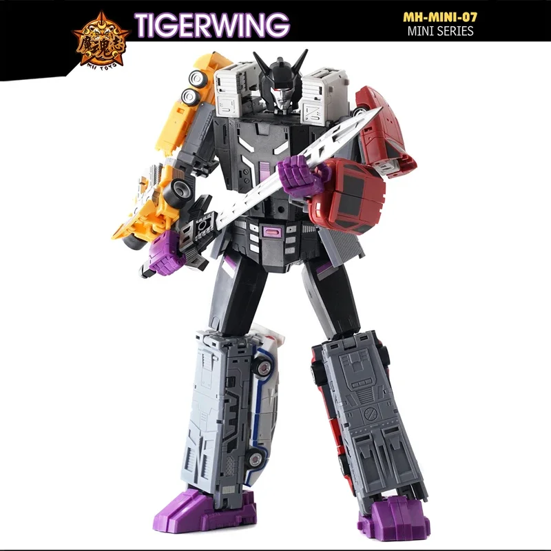 

In Stock Transformation Toy 5 In 1 Mhz Mh-Mini-07 Mini07 Tigerwing Motormaster Menasor Breakdown Wildrider Action Robot Toy Gift