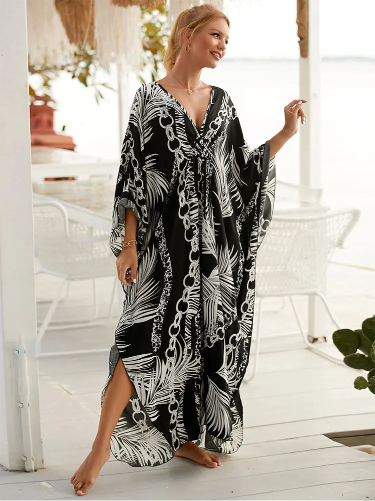 https://ae01.alicdn.com/kf/S45a50a40fd4141d3aacf53c124b3d3481/Sexy-V-Neck-Feather-Printing-Black-Maxi-Dresses-For-Women-Summer-2023-Casual-Side-Split-Batwing.jpg