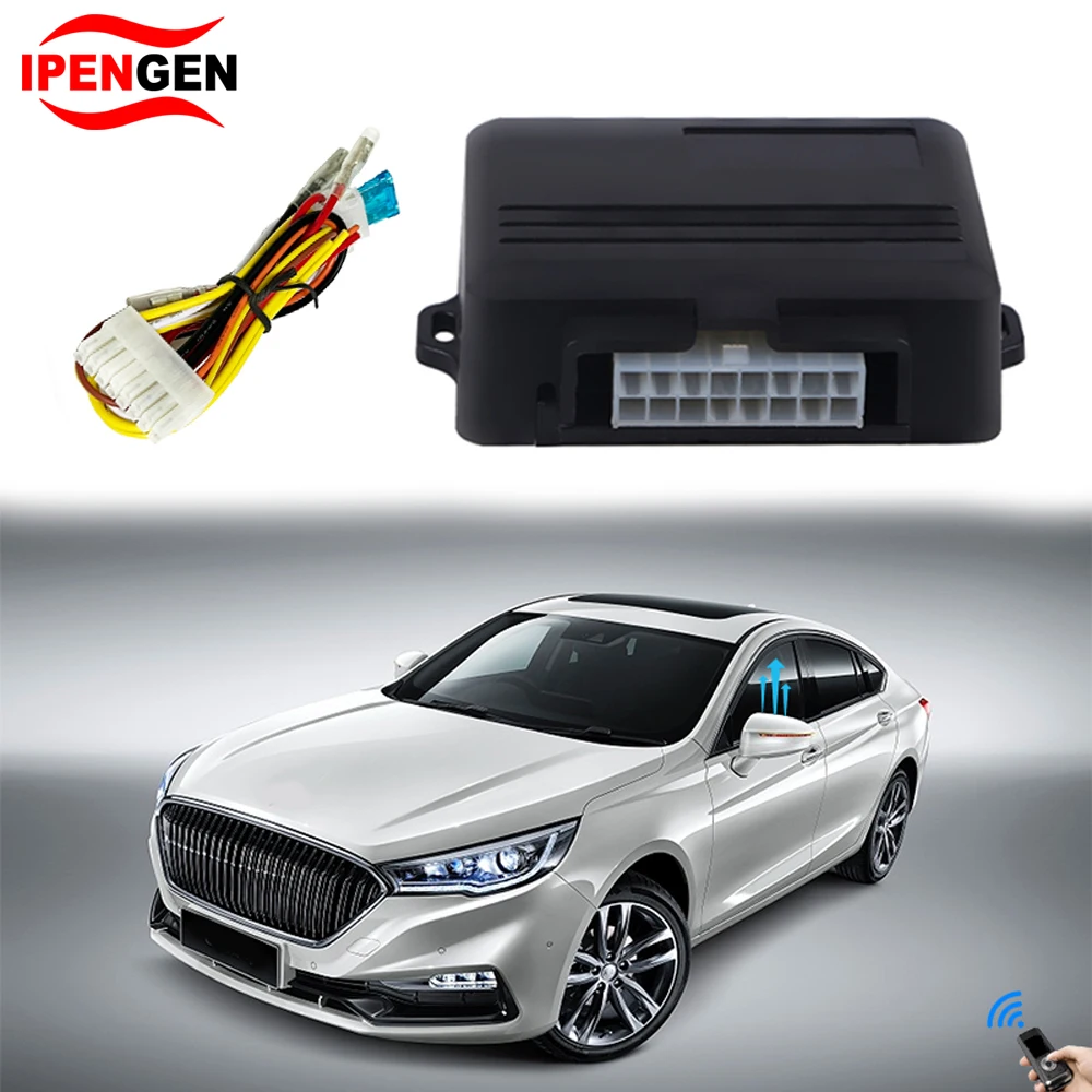 

12V Car Power Window Roll Up Closer For 2 Doors 4 Doors Auto Intelligent Close Windows Glass Automatically Module Alarm System