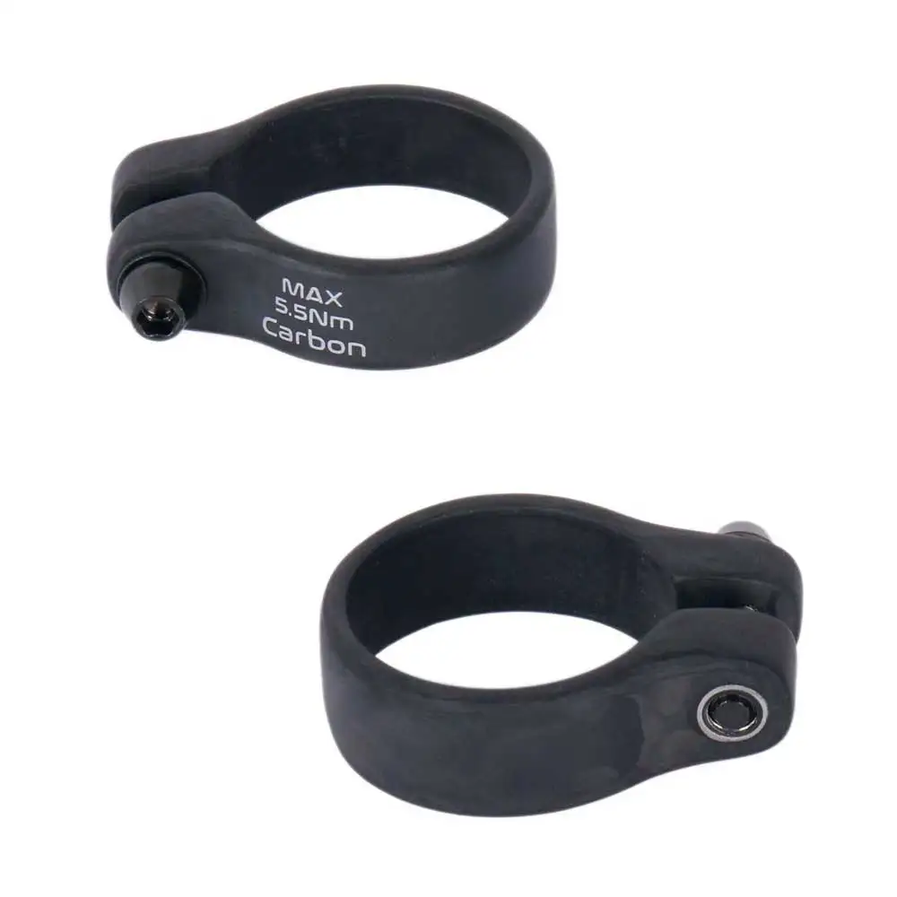 Bike Seatpost Clamp Carbon Seat Posts Clamp 31.8/34.9mm 9g Bicycle Seatposts Clamps Titanium Screw MTB Road Bike Parts