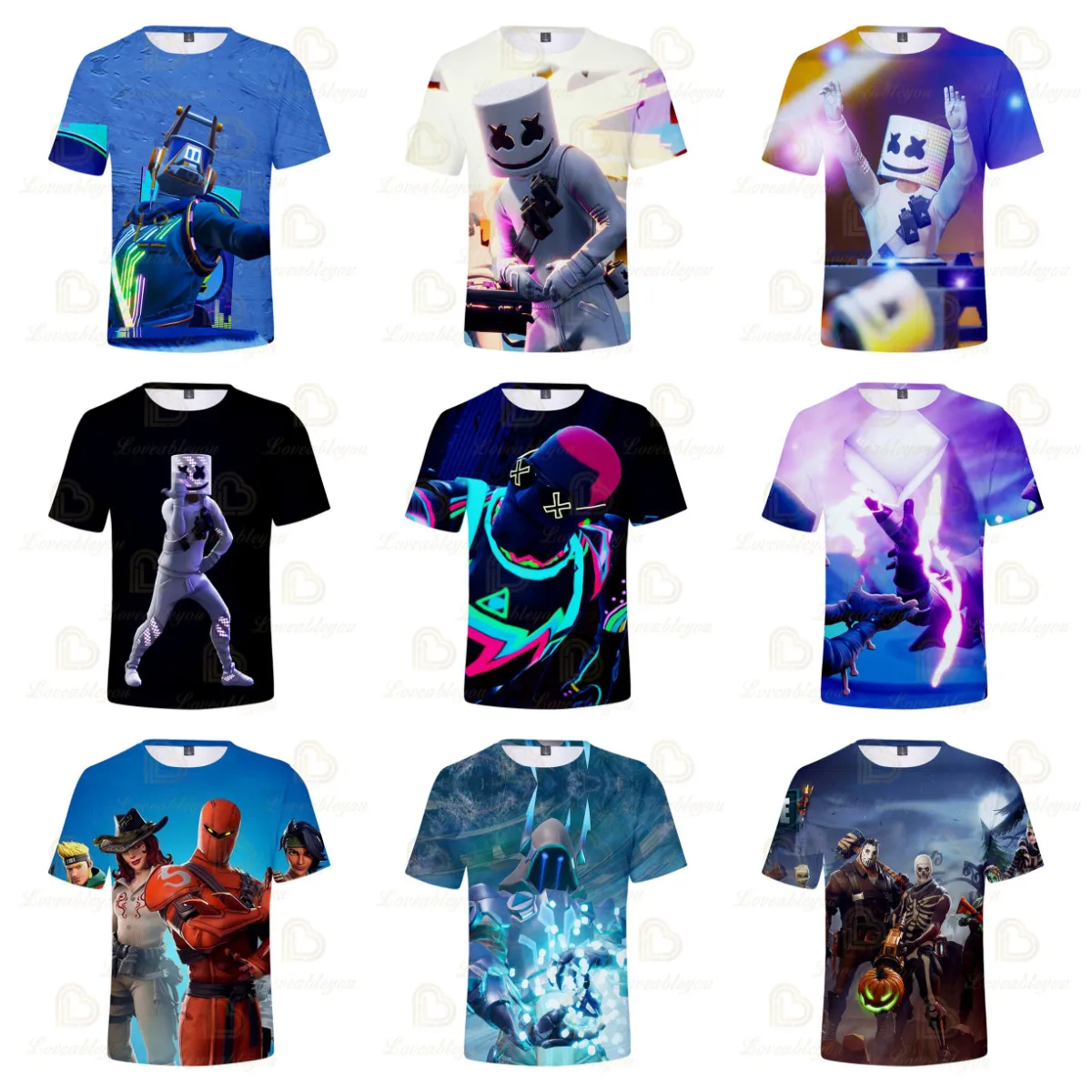 Fortnite Battle Royale Victory Game 3D T-Shirt Uomo Abbigliamento Harajuku Tshirt Kids Hero Child Top Ragazzi Ragazze Top