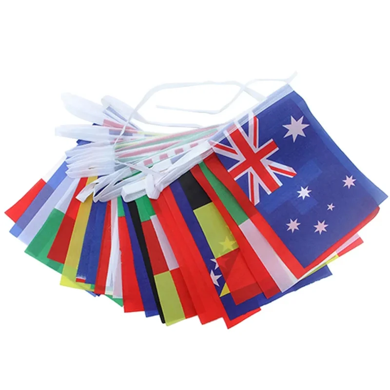Durable Mini Handheld National Flags for Events