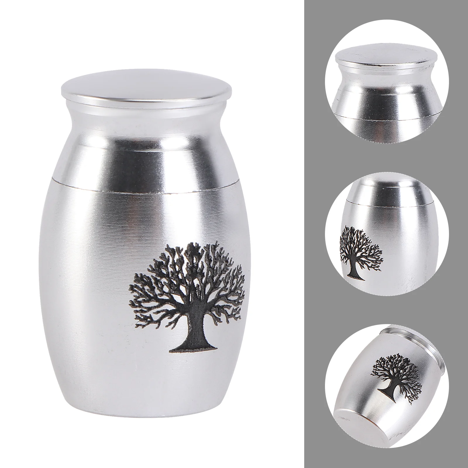 Pet Urn Animal Practical Ash Can Jar Ashtray Cinerary Casket Stainless Steel Container Cat Tank