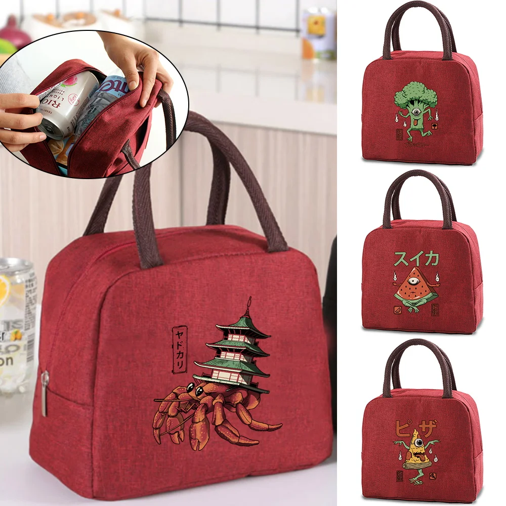 

Women Lunch Bag Waterproof Insulated Lunch Bags Child Portable Thermal Lunch Box Keep Food Cooler Pouch for Barbecue or Work