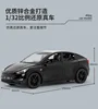 1: 32 Tesla Model Y New Energy Sedan Door Opening Sound and Light Return Alloy Model Toy Car Children's Gift 6