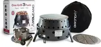 Volcano Grills 3-Fuel Portable Camping Stove/Fire Pit, Charcoal, Collapses Down to 5 inches; for Convenient Portability and Stor 2