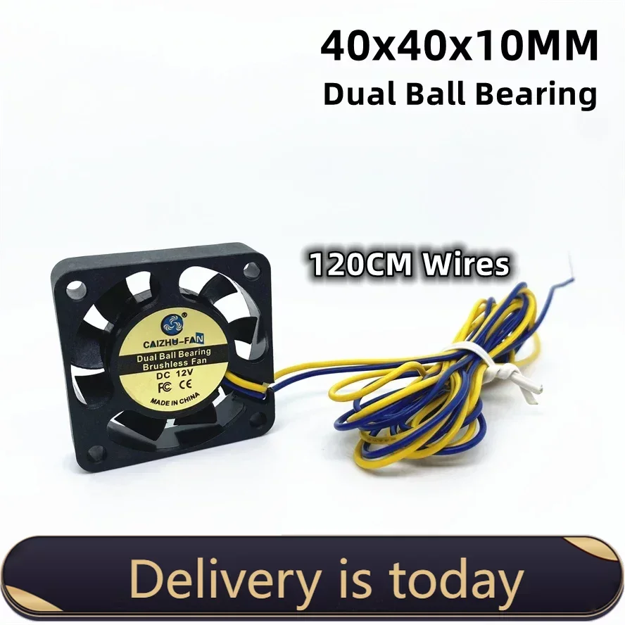 4010 Ball Bearing 40MM Fan 4CM 40*40*10mm Fan For 3D Printer Cooling Fan South and North Bridge Chip 2wires 120cm