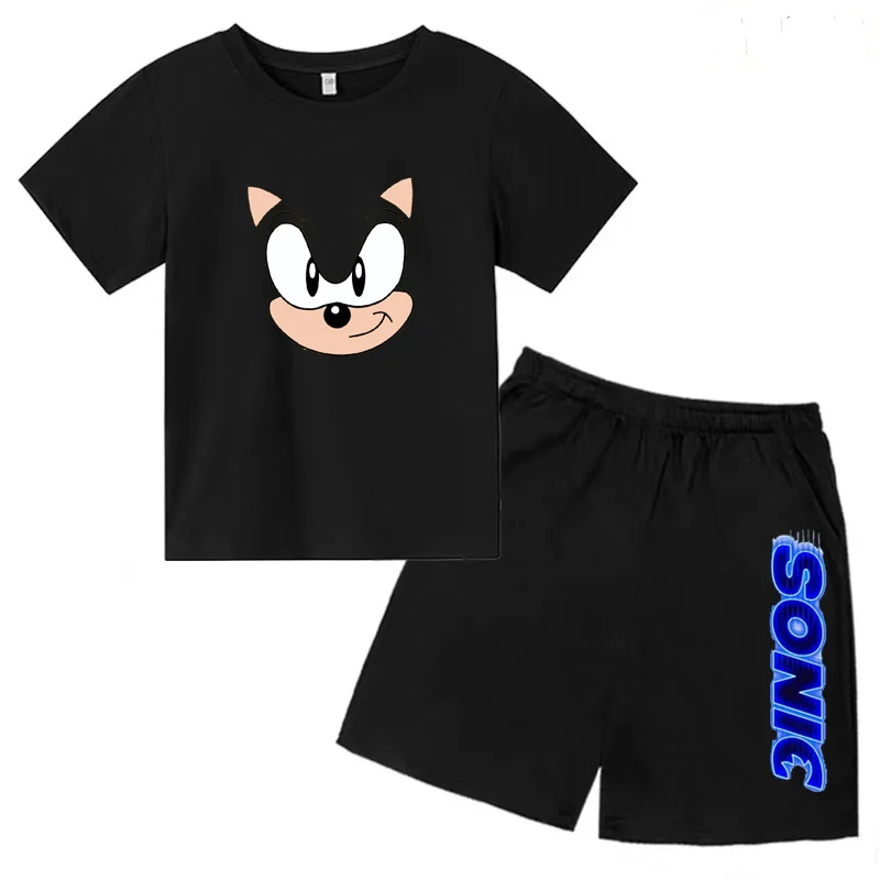 Kids T-shirt Shorts Clothing Set For 3-12yrs 2P