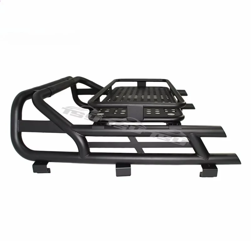 2021년형 뉴 디자인 블랙 유니버셜 4x4 픽업트럭용 롤바 (루프랙 포함)