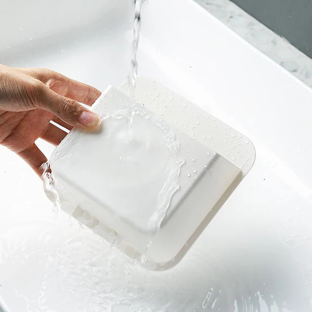 Fürdőszoba Falra Szerelt Lyukasztás Nélküli Pamut-Tamót Tartó Wc-Papír Tároló Állvány Kozmetikai Pamut Doboz Fedőlapokkal - Image 5