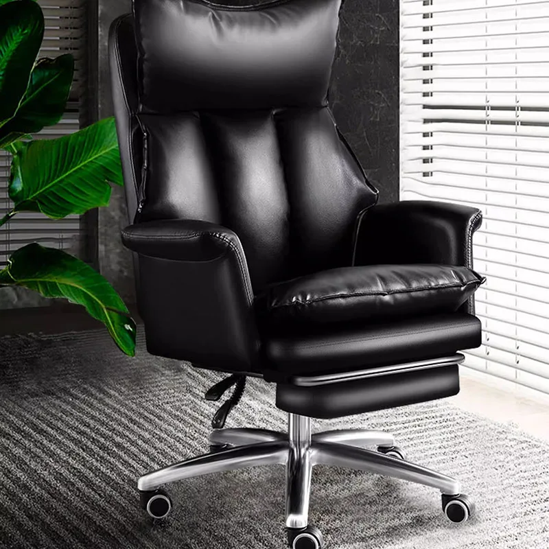 Luxury Arm Leather Chair Conference Wheels Rests Feet Nordic Reception Cute Chair Professional Chaise Bureau Furniture Offices reception reclining professional barber chair makeup ergonomic barber chair luxury swivel stool cadeira de barbeiro furniture hy