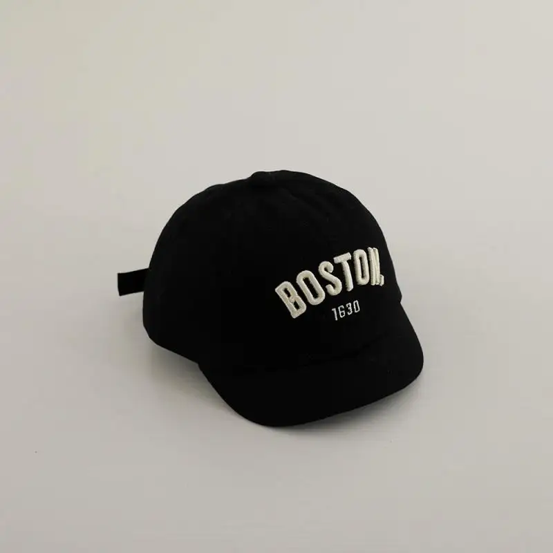 Baby Letter Peaked Caps Kids Embroidery Baseball Cap Sunscreen Hat Cotton Hip Hop Hats