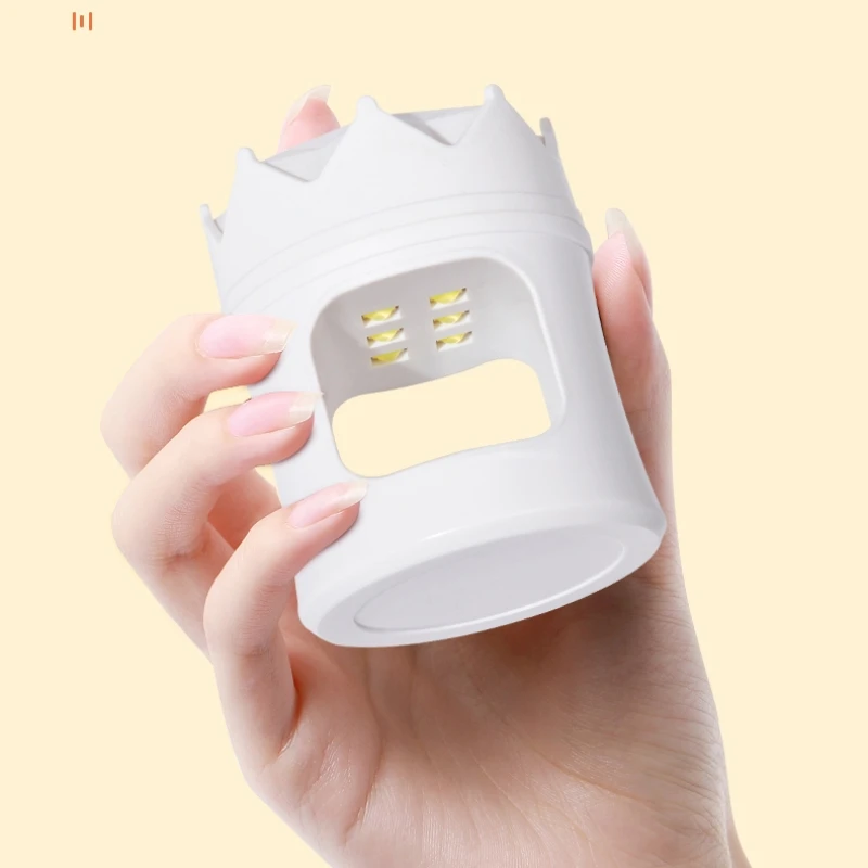 6LEDS Crown Nail Drying Lamp UV LED Lamp Nail Mini Portable Nail Dryer With USB Cable Gel Nail Polish Dryer Gift Home Travel Use 4