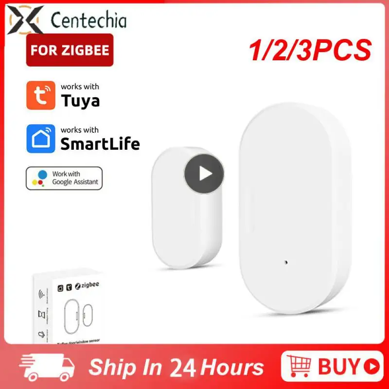 

1/2/3 шт. смарт-датчик двери Tuya 3,0, детекторы открытия/закрытия двери, охранная защита Smart Life, управление через приложение Alexa