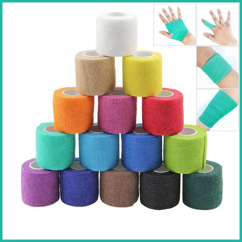 18 Colors Colorful Athletic Wrap Tape Self Adhesive Elastic Bandage
