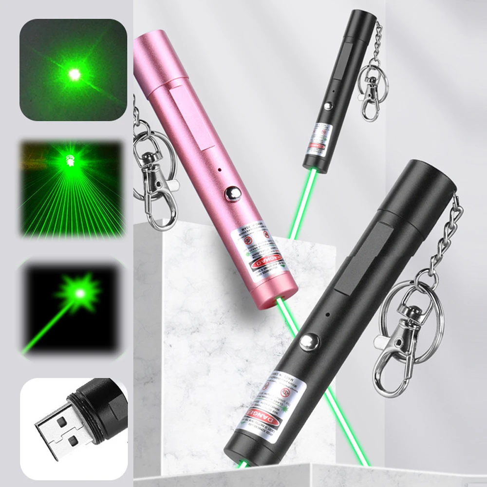 Long Range Green Laser Pointer, Green Laser Pointer High Power, Laser  Pointer Powerful High Power Laser Pointer, USB Rechargeable Laser Pointer  for
