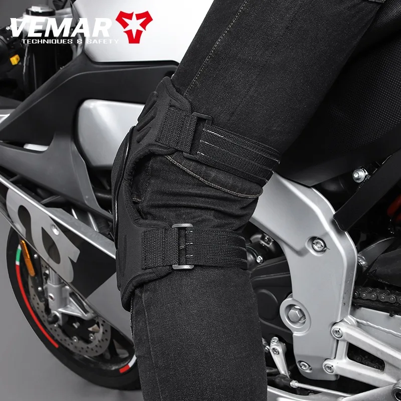 Motorcycle Knee Pads Breathable Sports Racing Knee Protective Pad Reflective Motocross Guards Racing Men Moto Protector