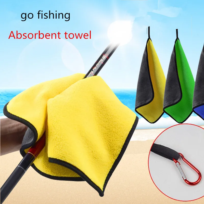 Description Picture 2 of itemOutdoor Sports Thickening Fishing Towel Non-stick Absorbent Fishing Clothing Wipe Hands Soft Towel Fishing Accessories Equipment