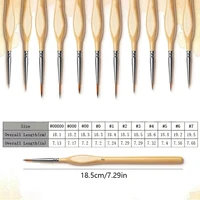 11pcs Detail Brush Set, Triangle Handle Micro Brush, Acrylic Painting Art Brush, Model Oil Painting, Digital Painting Set 2