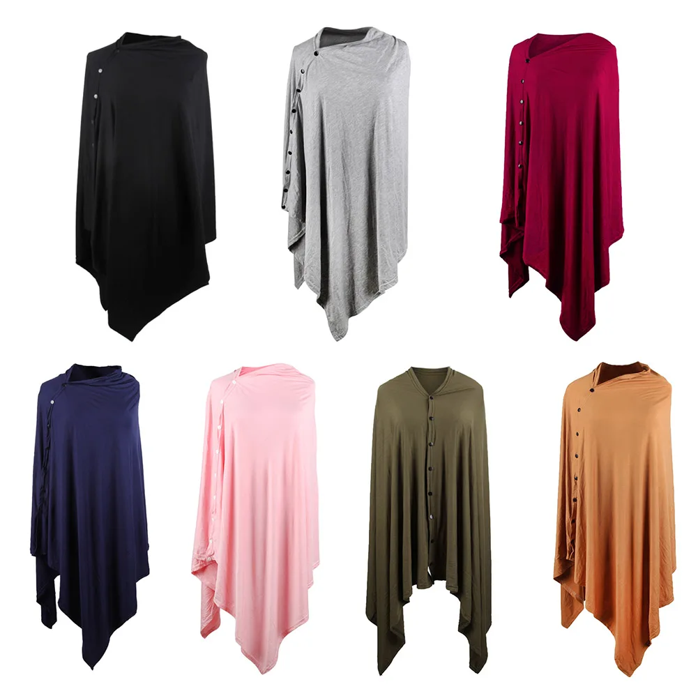 Multifunctional Breast Feeding Scarf Portable Button Pregnant Breastfeeding Covers Soft Stretch Lightweight Gifts for Mom