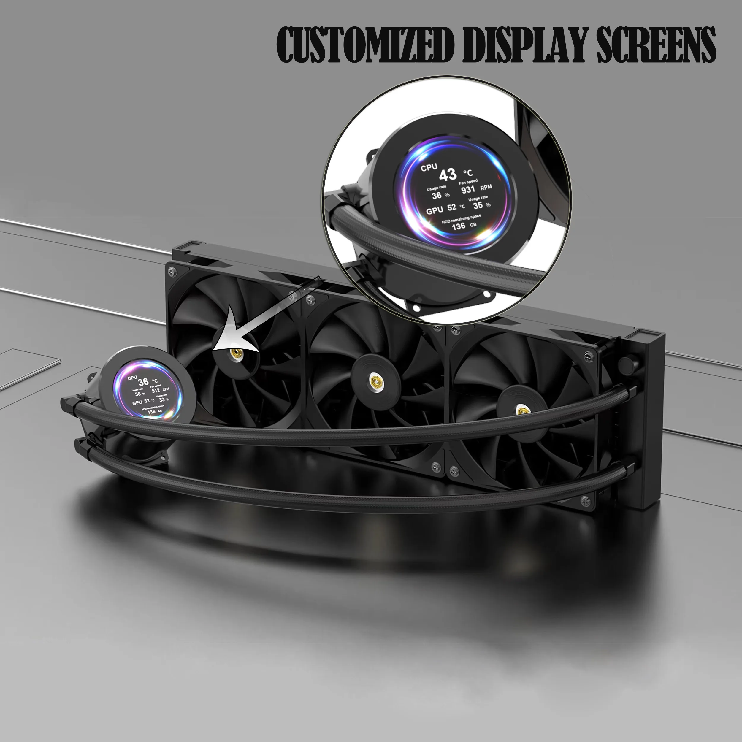 HD-IPS-Screen-Display-Water-Cooler-360-CPU-ARGB-Liquid-Customized ...