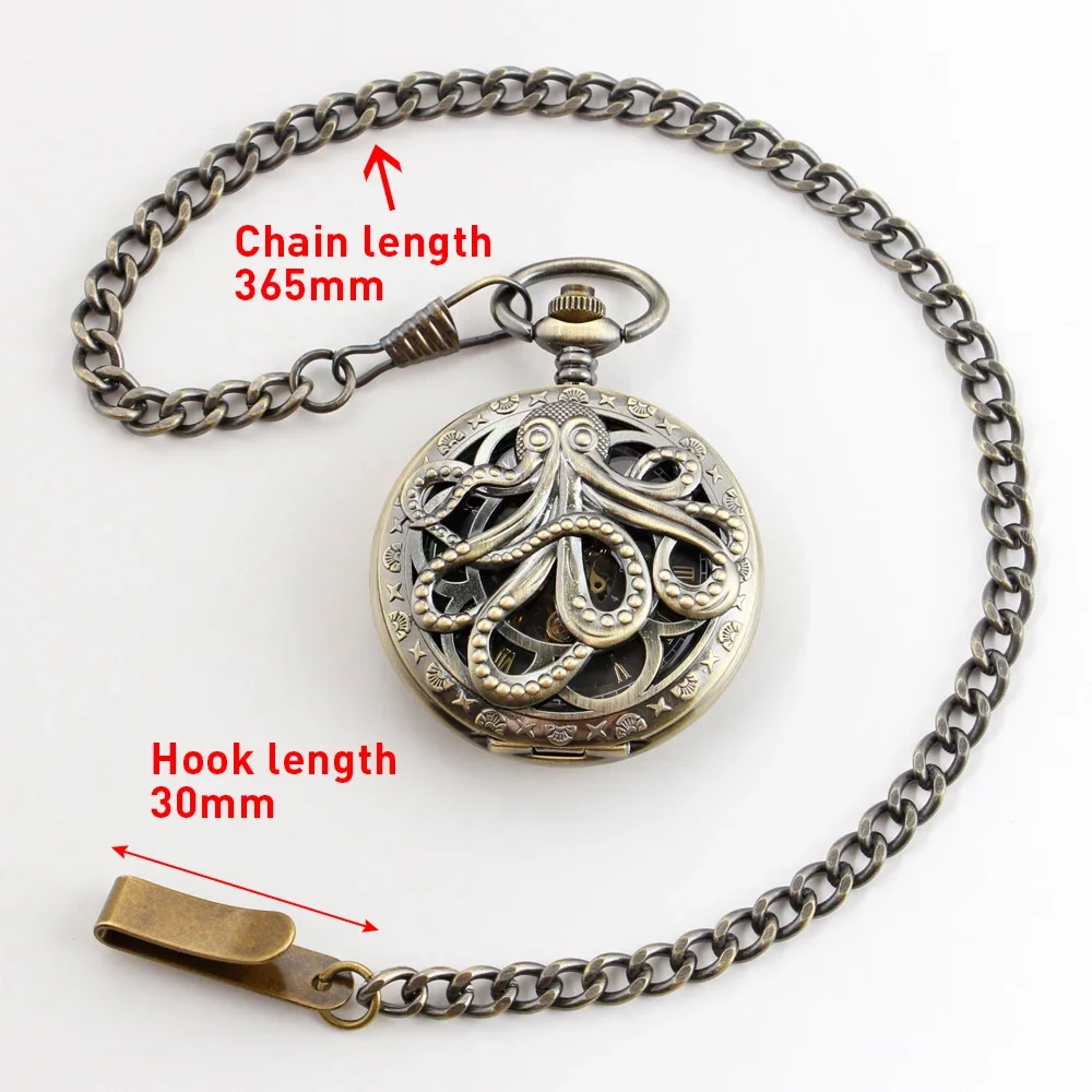 Pocket Watch Chain 36.5cm All Stainless Steel Chain Vintage Necklace Men's Women Accessories pocket watch chain