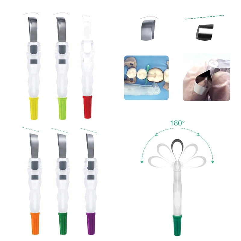 

24/10 шт. стоматологические Матричные полосы, секционная контурная матричная система, фиксатор Рулонного Типа и матрица 180 °, регулируемые стоматологические инструменты