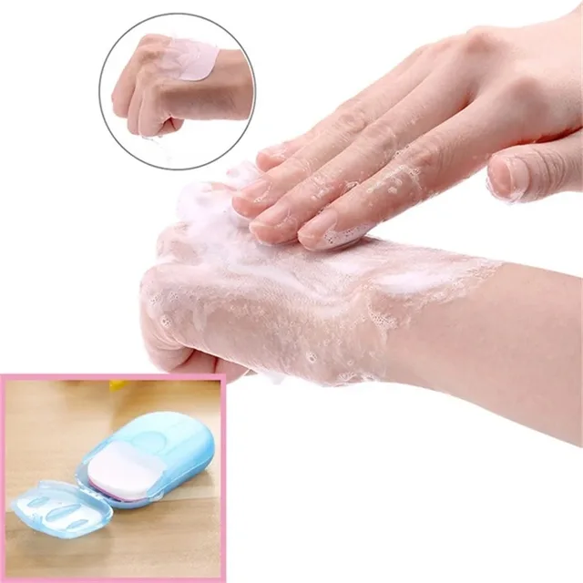 Portable Soap Paper – Disposable Travel Mini Cleaning Sheets for Camping & Hiking 2