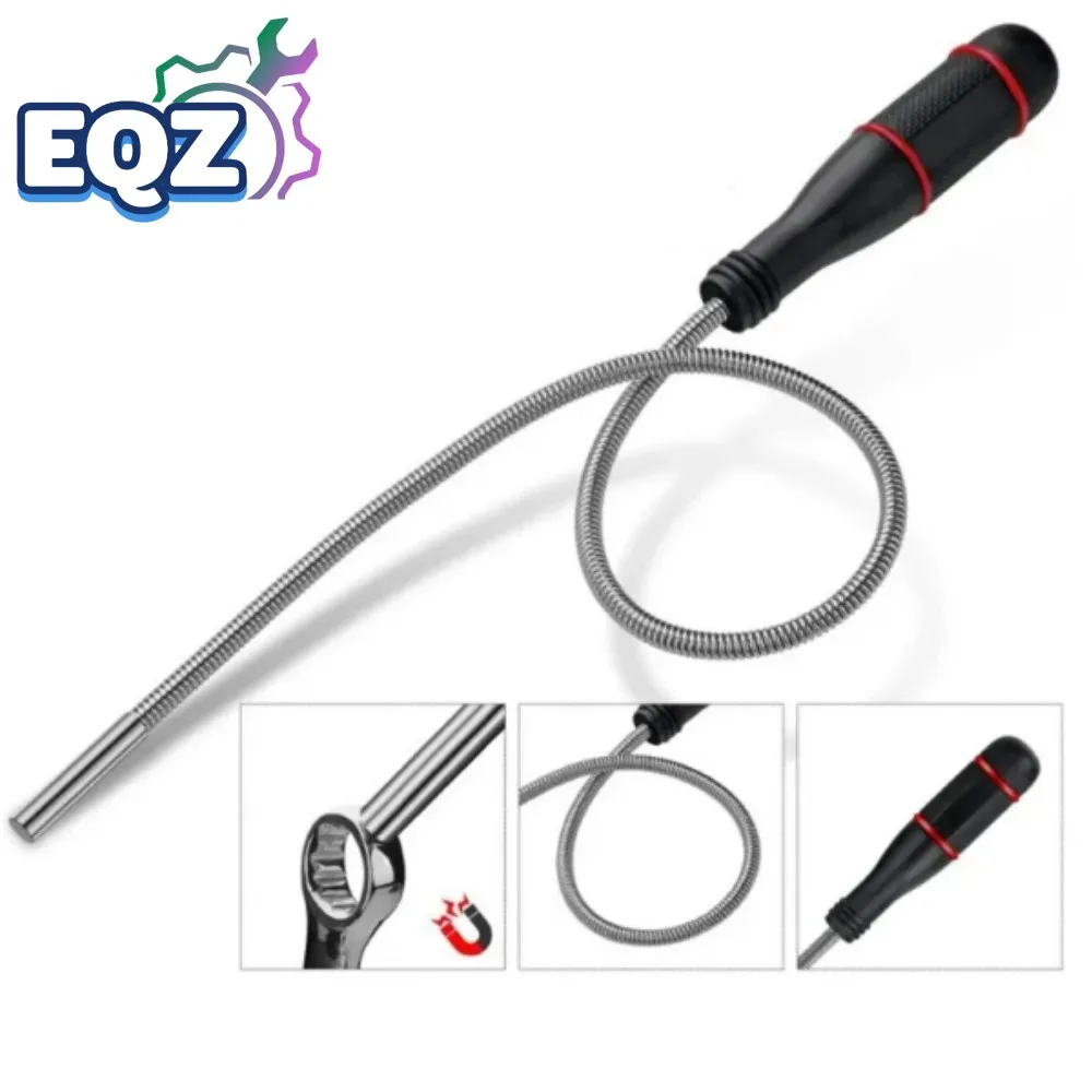 Foldable Magnetic Pickup Tool Metal Flexible Pick Up Tool Suction Bar Magnet Spring Grip Grabber Pick-up Rod Tools