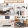 2Pcs Under Bed Storage Bags 40L Underbed Storage Containers with Reinforced Handles Zipper Non-Woven Storage Bins Foldable Stora 6