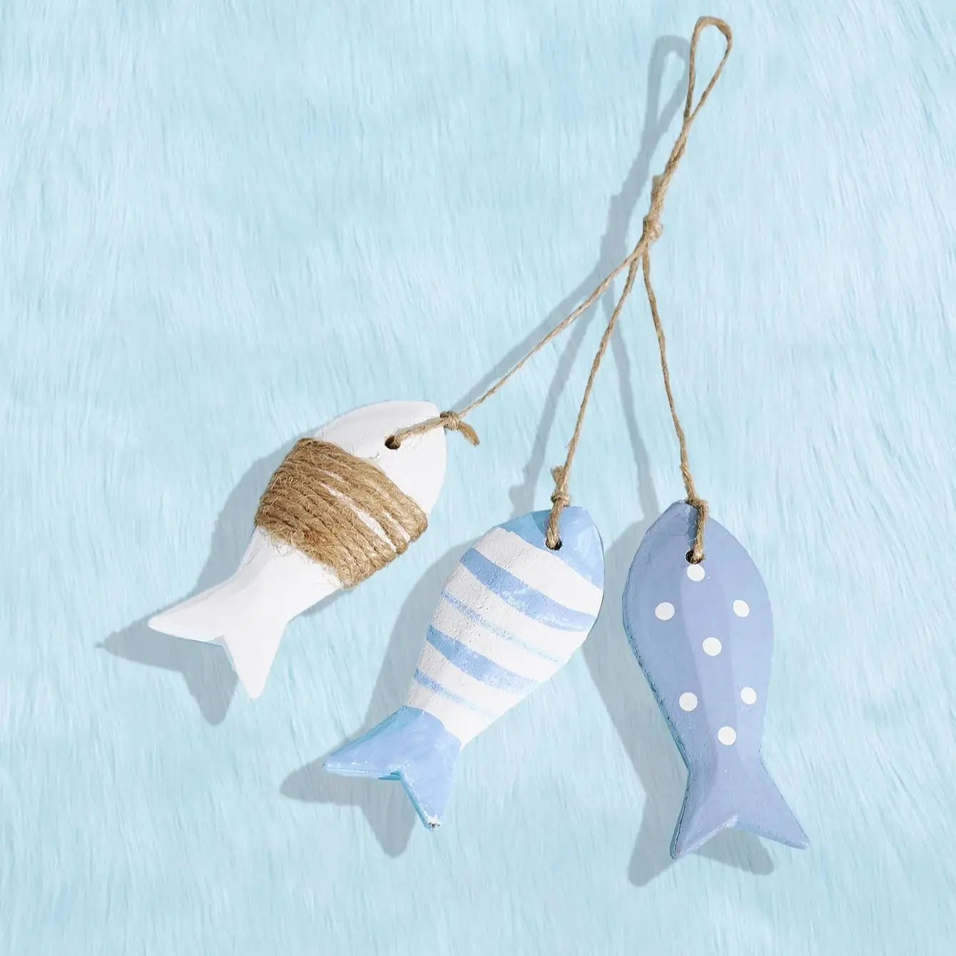 Wooden Fish Pendant For Kindergarten Decor