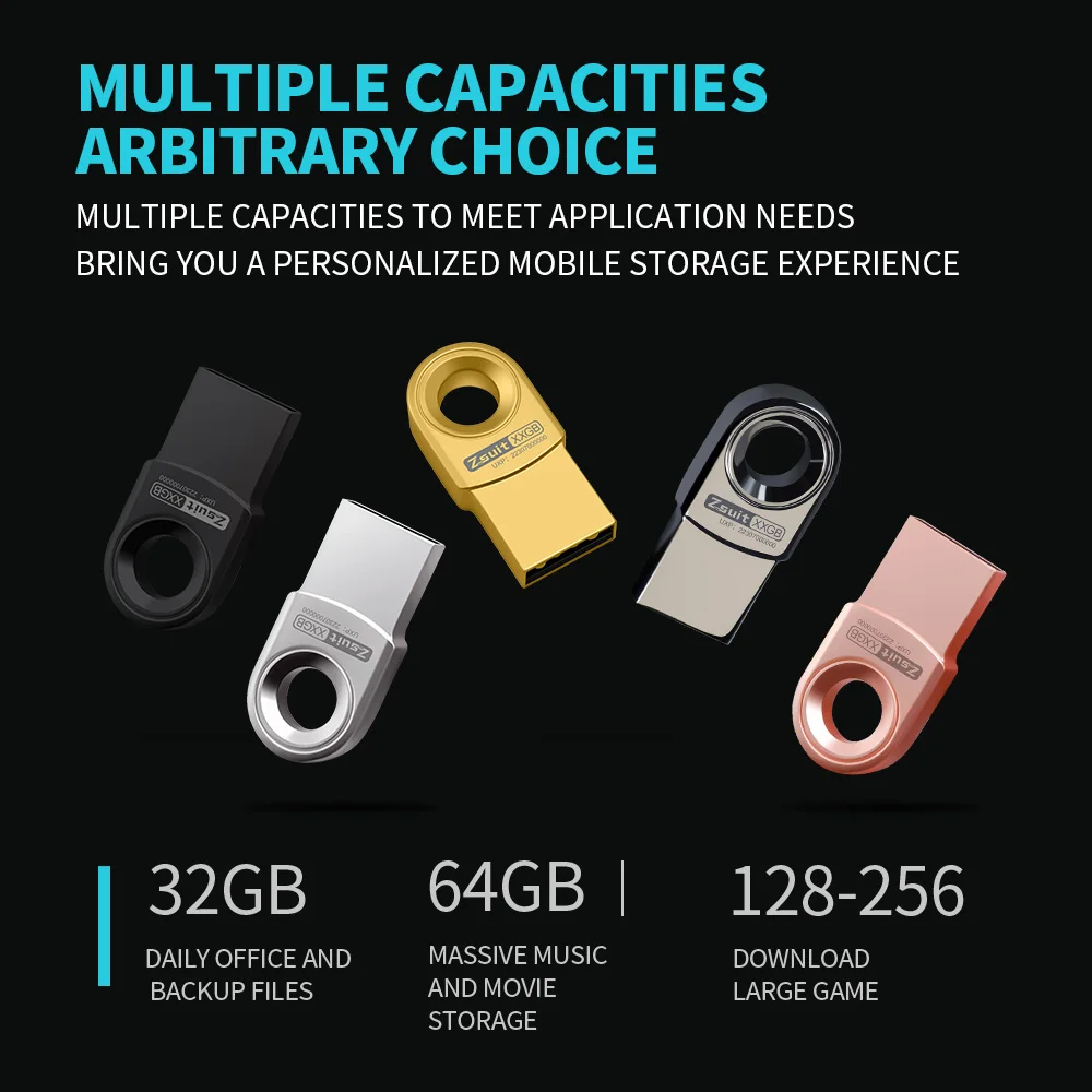 Mini Usb Flash Drive de Alta Velocidade Disco de Memória Criativa Presente Logotipo Livre Disco u Impermeável gb 16 gb 64 gb Novo 10 Pcs - Imagem 3