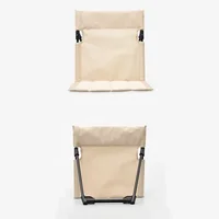Foldable Camping Chair Outdoor Garden Park Single Lazy Chair Backrest Cushion Picnic Camping Folding Back Chair Beach Chairs - Image 18