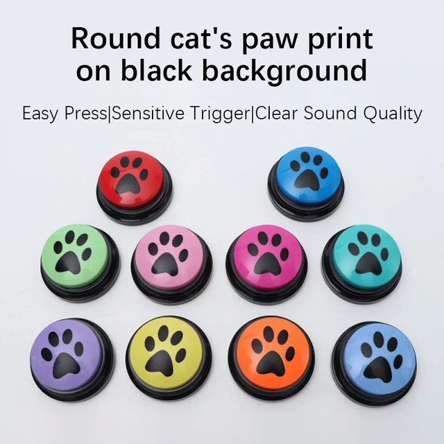 Pet Communication Button Dog Sound Box Training Talking Toys Long Lasting Battery Life Recording Speaker Squeeze Give Voice 2