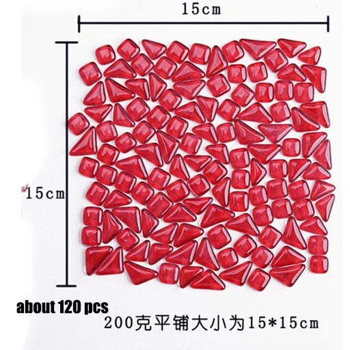 100Gram/Set Diy Irregular Glass Mosaic Stones Mosaic Glass Pebbles Crafts Material Puzzle Diy Making