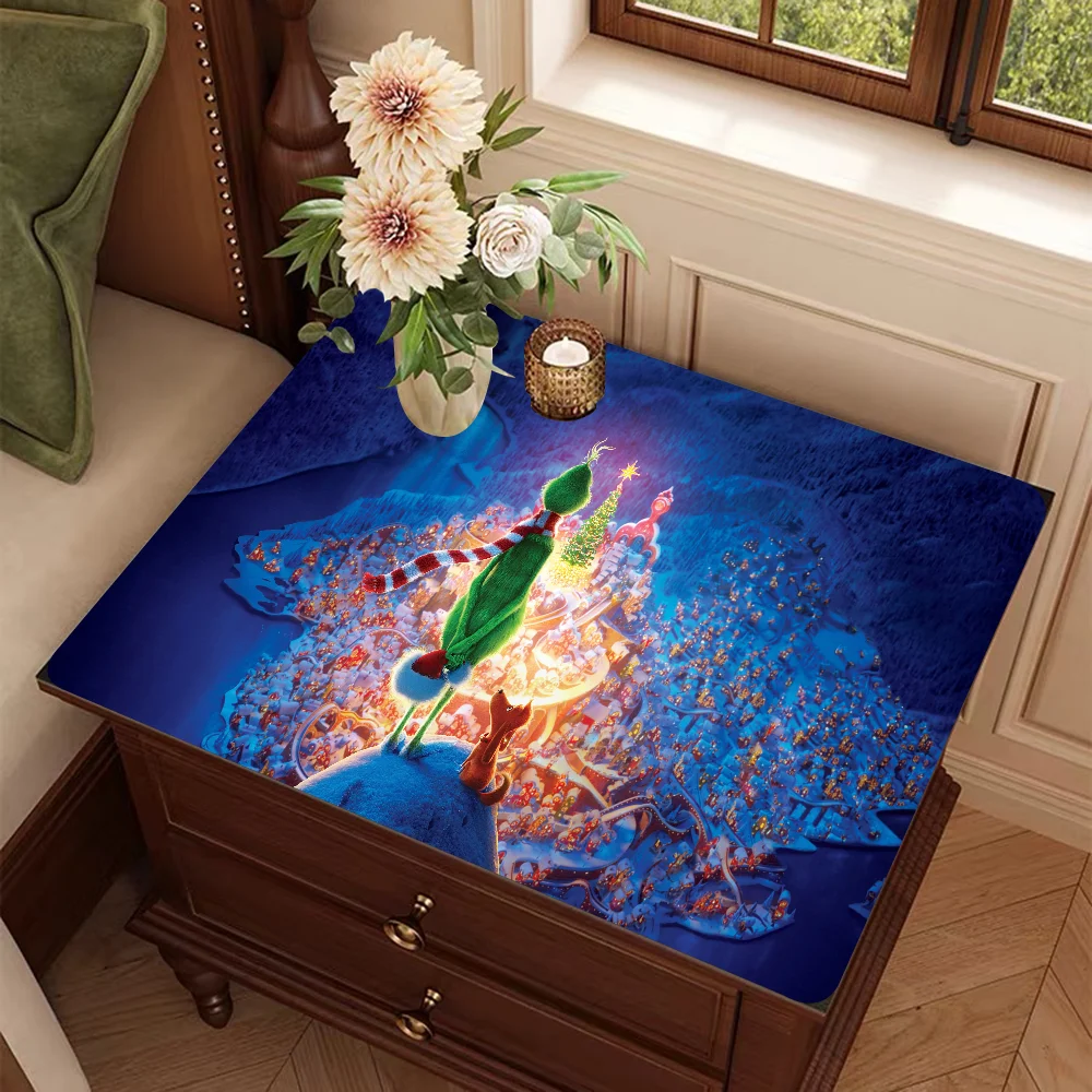 How The D-Green Of Monster G-Grinch Table Drain Pad Tabletop Absorbent Draining Mat Tableware Mats Placemats for Table Decor 4