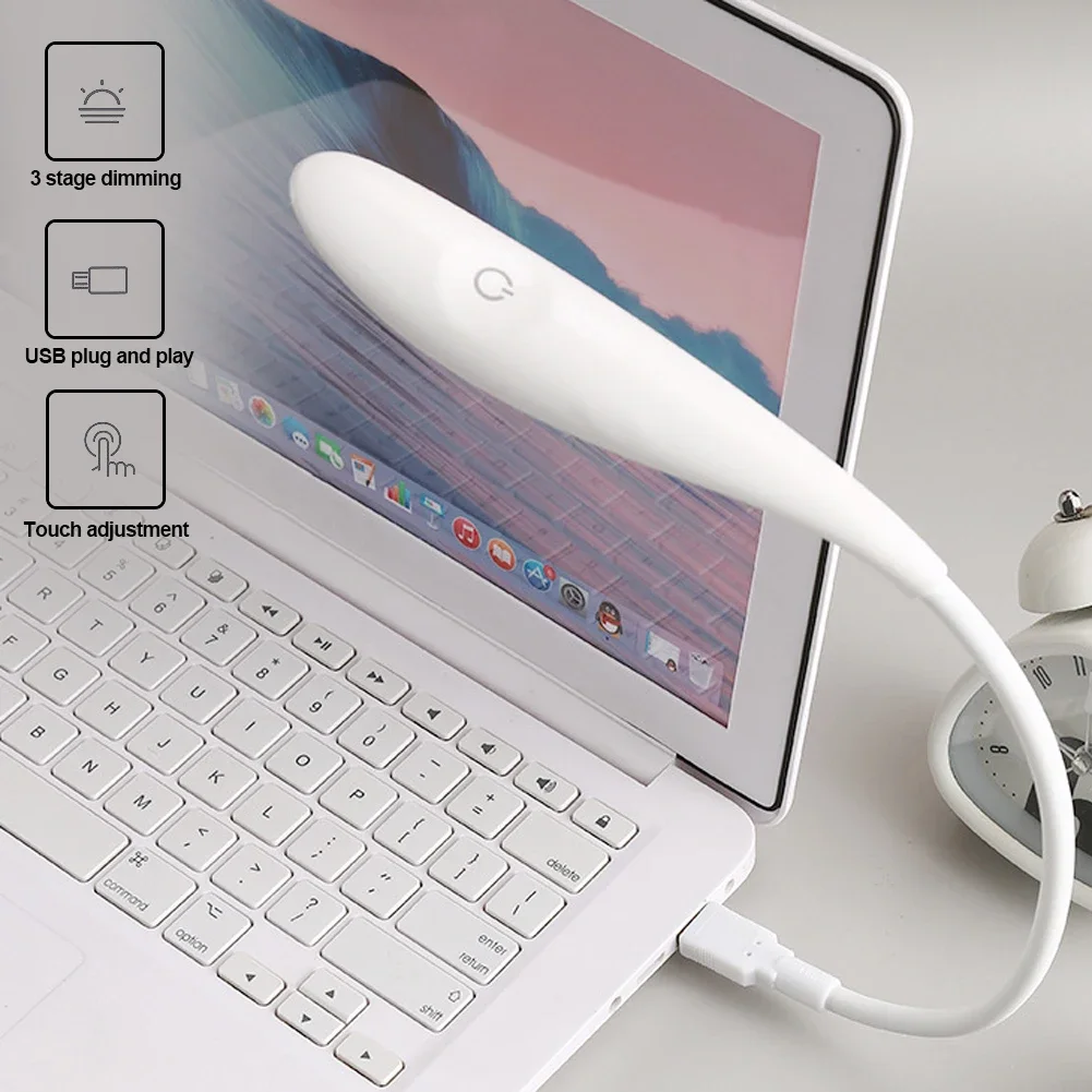 Portable Students Study Reading Lamp Eye Protection USB LED Book Light For Laptop Keyboard PC Power Bank Night Light Desk Lamp book light