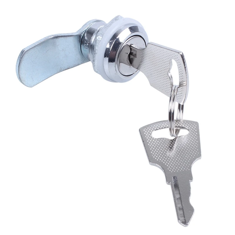 

5X Useful Cam Locks For Lockers,Cabinet Mailbox,Drawers, Cupboards + Keys