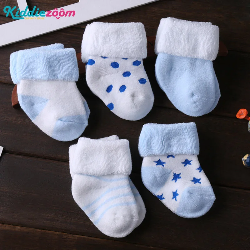 Kiddien'aime-Chaussettes coordonnantes unisexes pour bébé, lot de 5 paires, en coton, pour garçon et fille de 0 à 12 mois, bon marché, MT