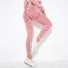 Women's High Waisted Tight Fitting High Stretch Sports Pants, Gym Yoga Pants, Running Exercise Fast Drying Women's Yoga Leggings 2