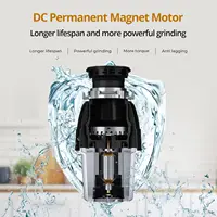 3/4 HP Corded Garbage Disposal for Kitchen Sinks, Continuous Feed Food Waste Disposer, Sound Reduction, Power Cord Includ 2