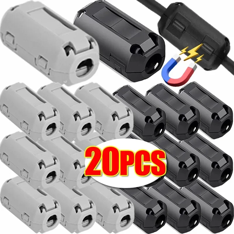 Noise Filter Magnetic Clips Radio Cable Wire Clip Toroidal Ferrite Core Clamp Soft Magnetic Suppressor Powerline Power Cord cable clip cable clamp cable filter cable noise suppressor