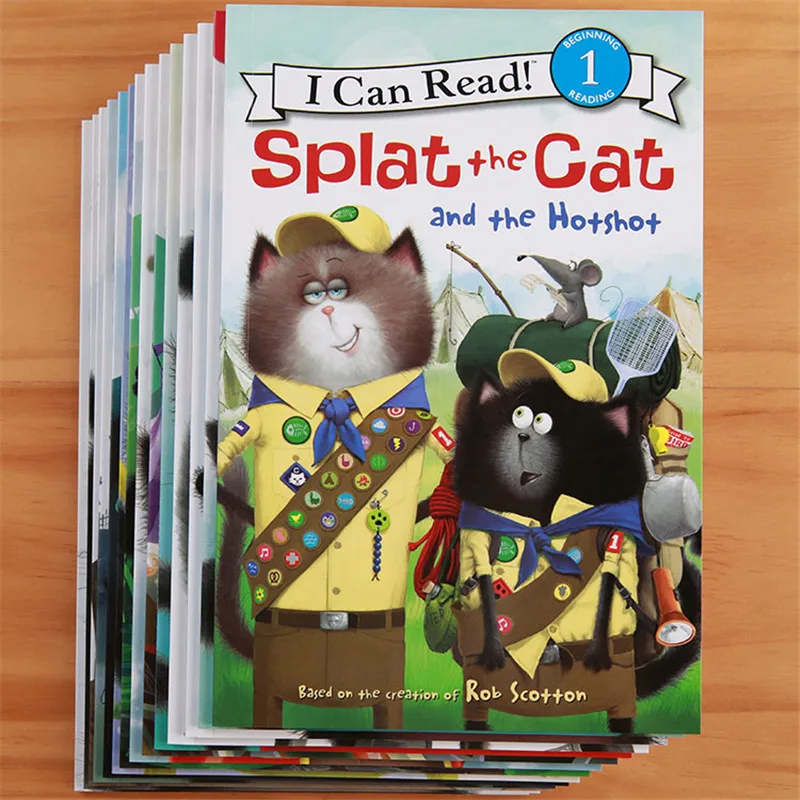 New 16 Books/Set I Can Read Splat The Cat English Story Book Children Early Educaction Reading Picture Book Usborne Books Livros