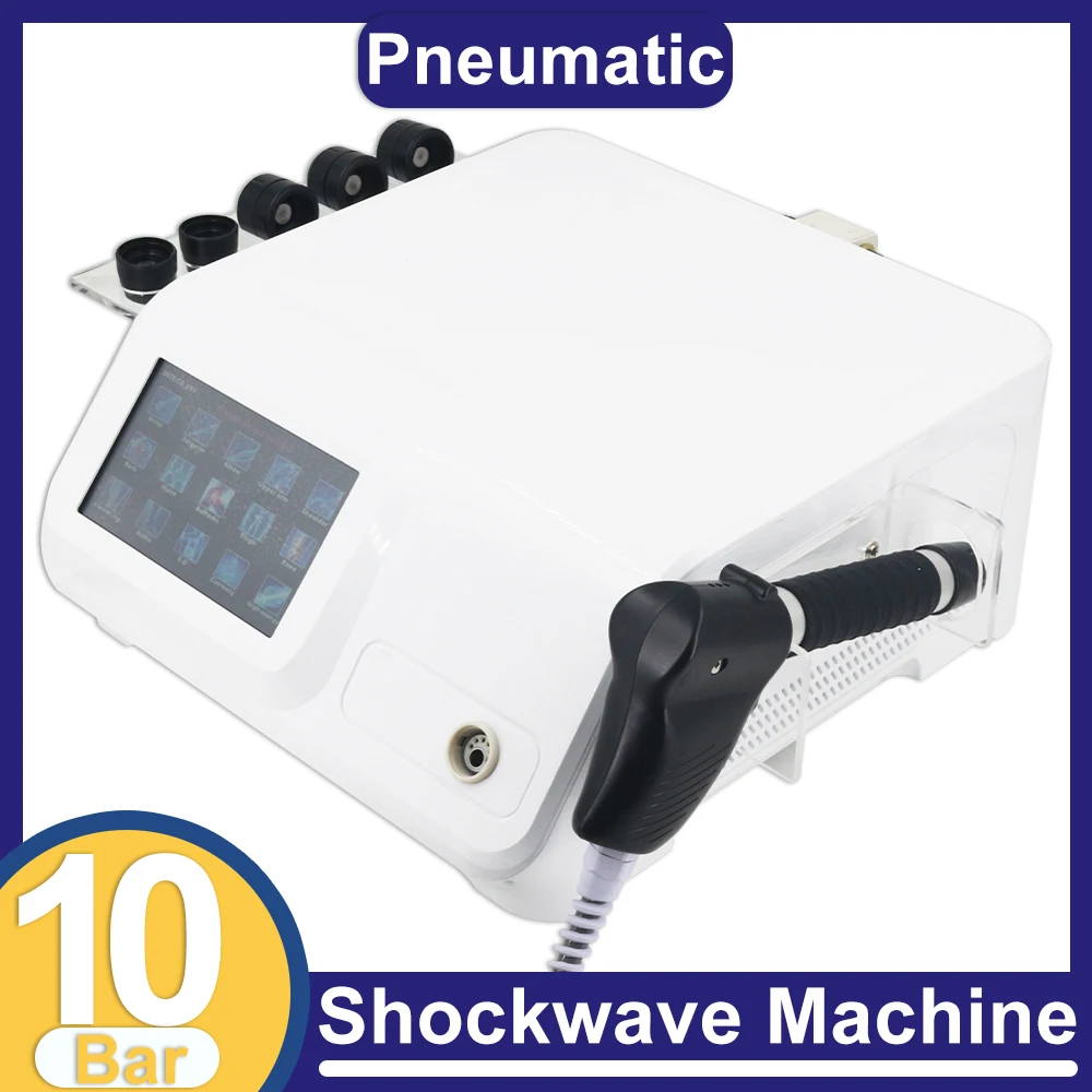 

10 бар пневматический амортизирующий аппарат для мужчин для лечения боли шейного отдела тела, физическое оборудование, шок-волна