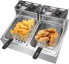 5000W Commercial Deep Fryer, 12L Electric Dual Tank Deep Fryer 1